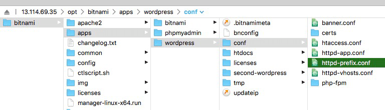 httpd-prefix.conf 파일위치