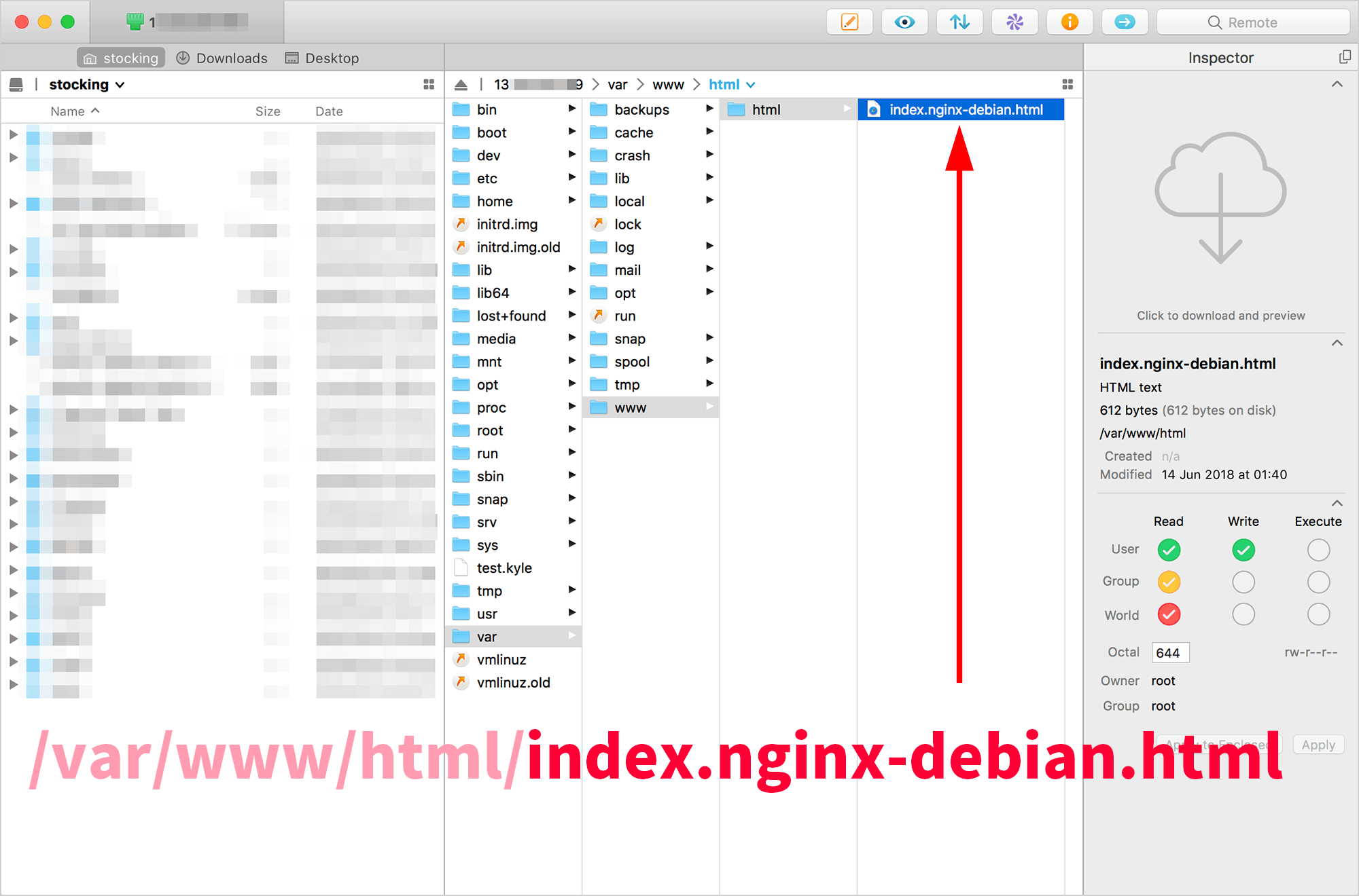 index-nginx-debian-html-file location