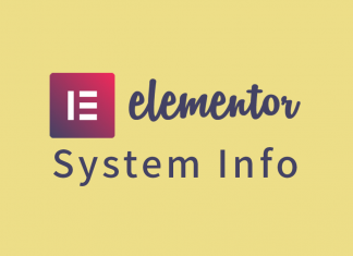 워드프레스 Elemenotor 사용을 위한 시스템 권장사항 및 System Info elementor 로고 및 글제목