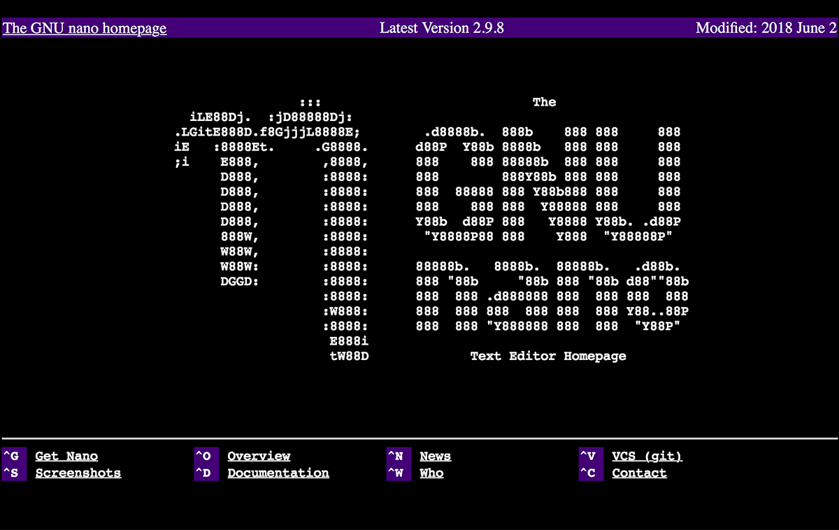 그누 로고가 ASCII 텍스트로 그려져있ㄷ